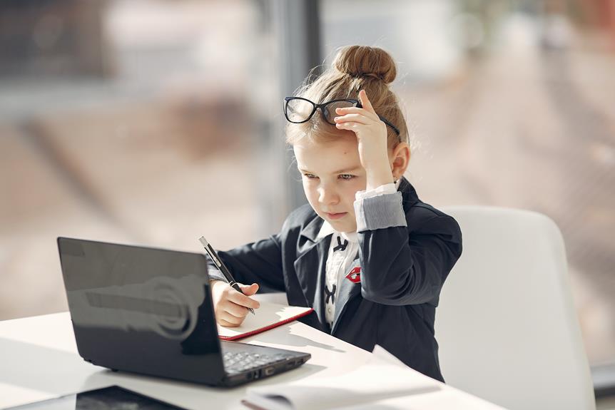 work from home productivity for kids