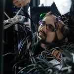 cable organization in workspace
