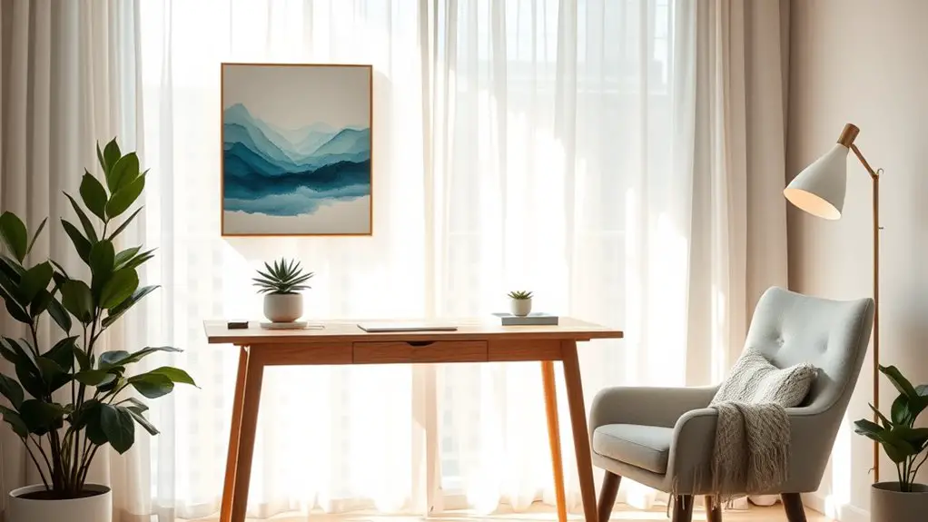 calming office space design