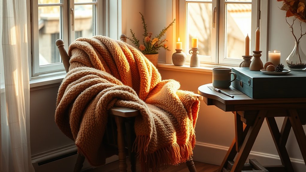 cozy up with blankets