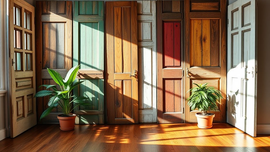 creative door room dividers