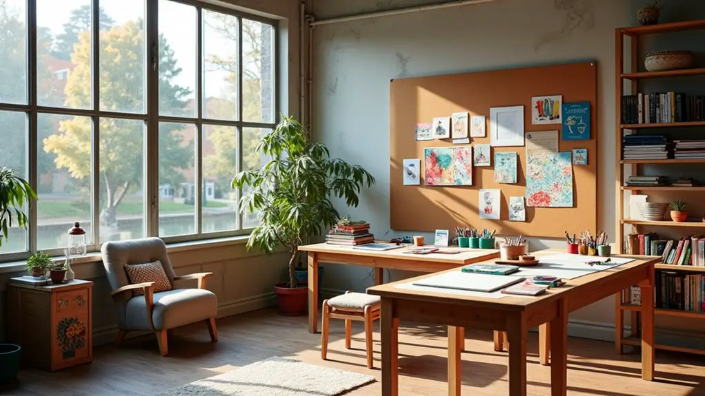 creative workspace for inspiration
