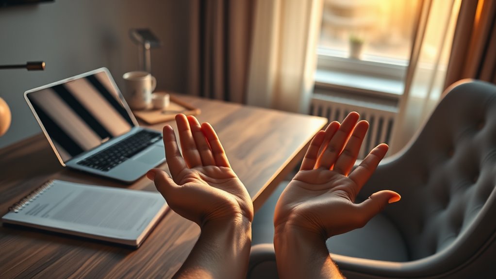 deep breathing calms body