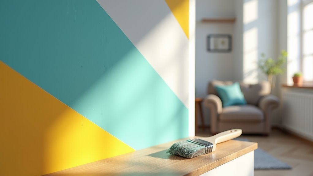 geometric accent wall tutorial