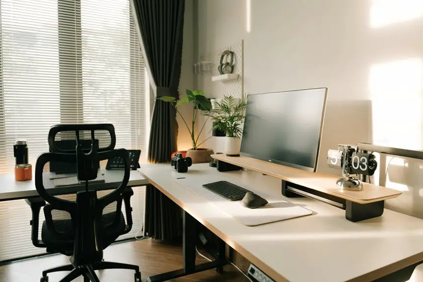mini plants enhance desk aesthetics