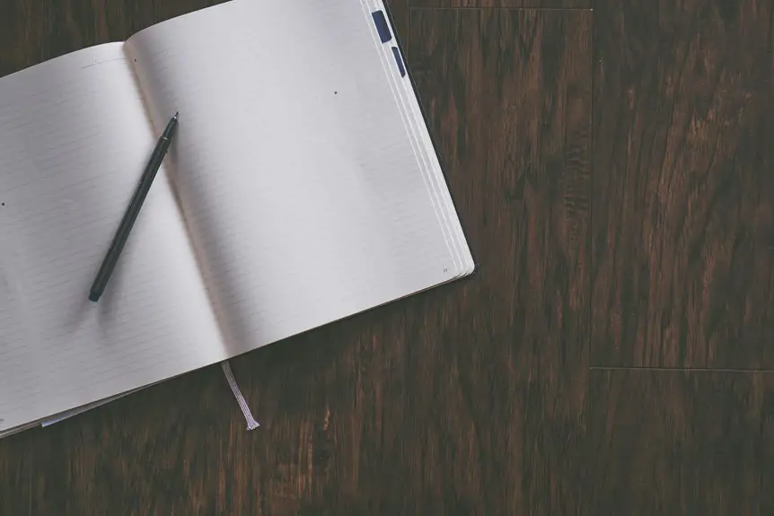 notepads for various instruments