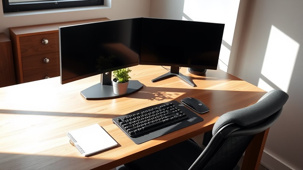 optimal monitor viewing position