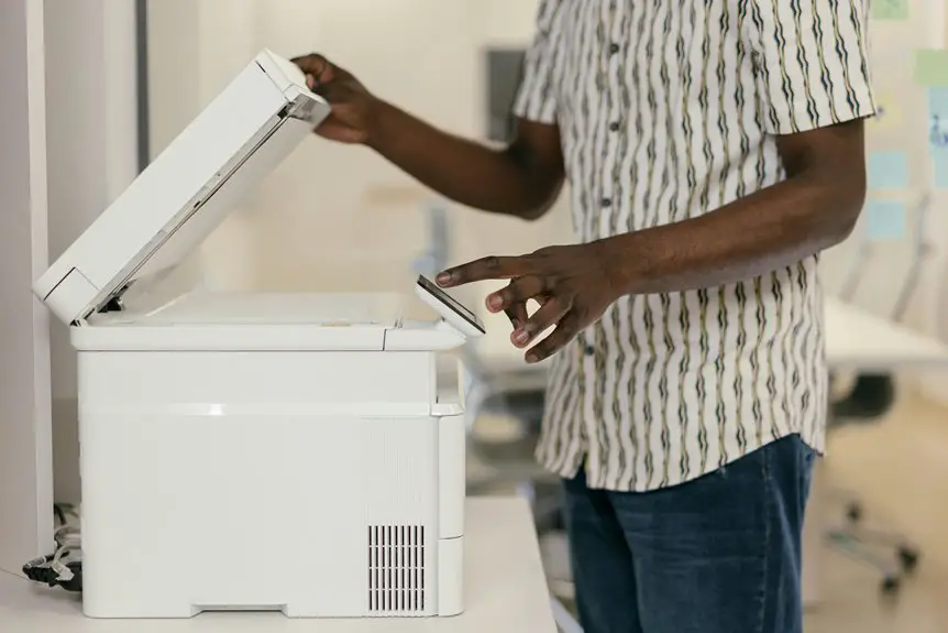 organizing printer and scanner cables