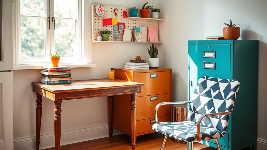 repurposed furniture cohesive design