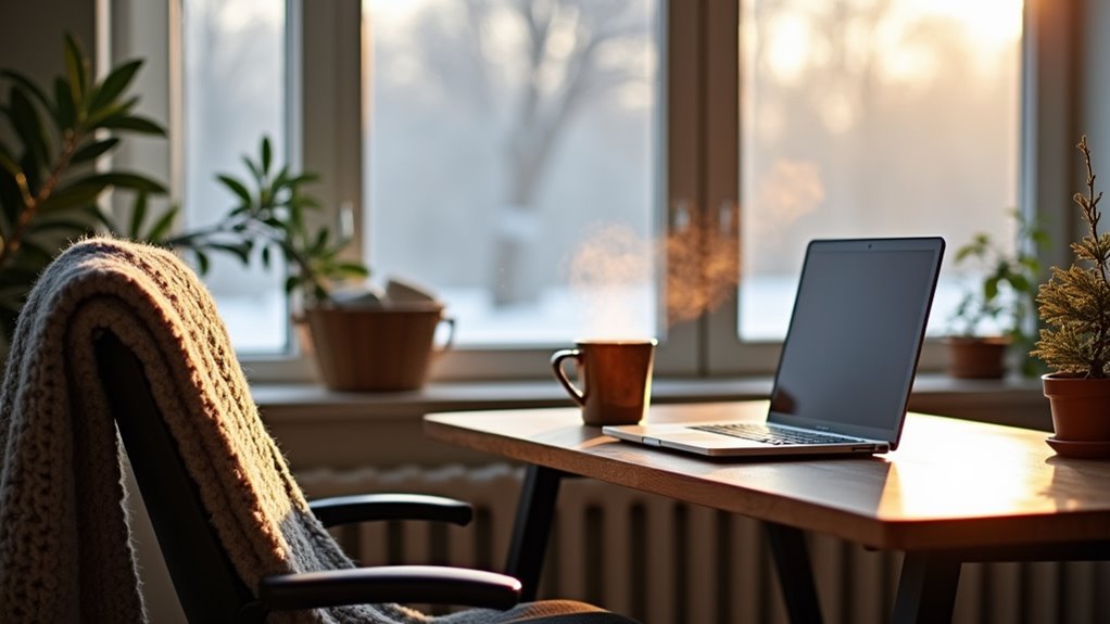 stay warm work efficiently