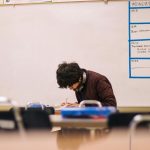 study schedule on whiteboard