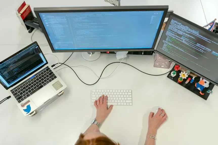 vertical mouse laptop setup