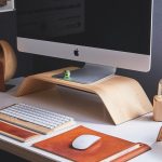wooden monitor riser construction