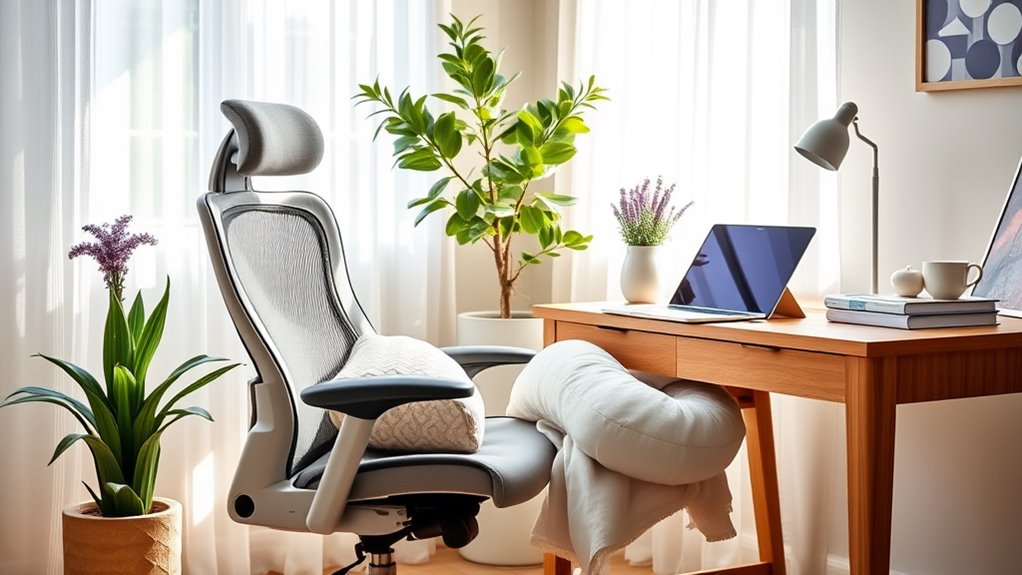 comfortable home office setup