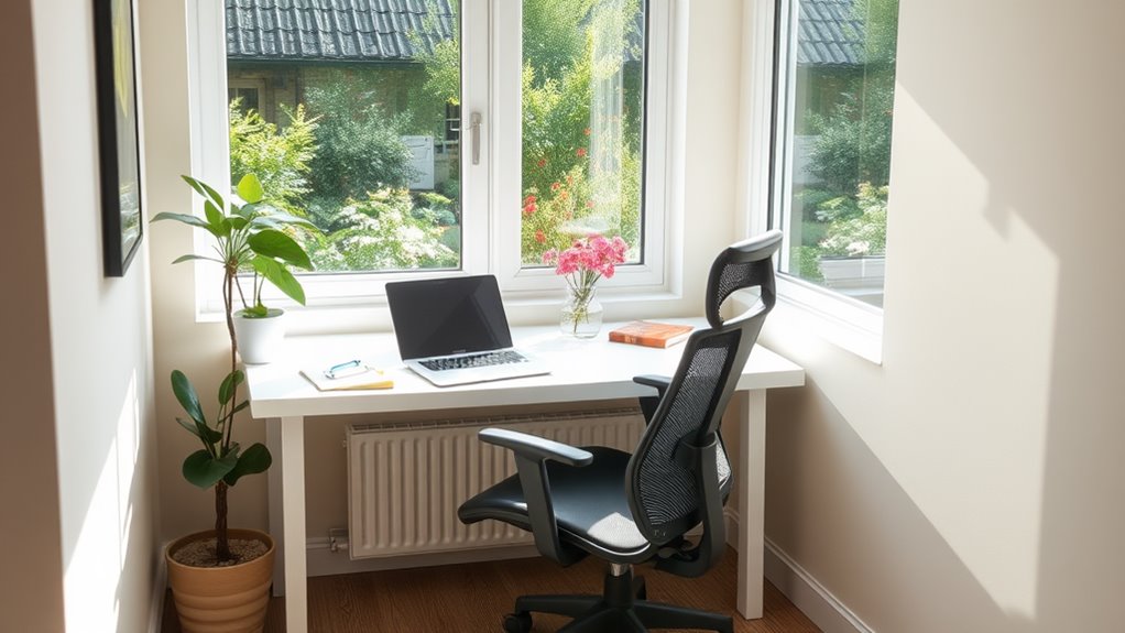comfortable productive home office