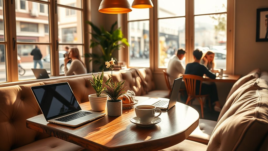cozy cafes enhance productivity