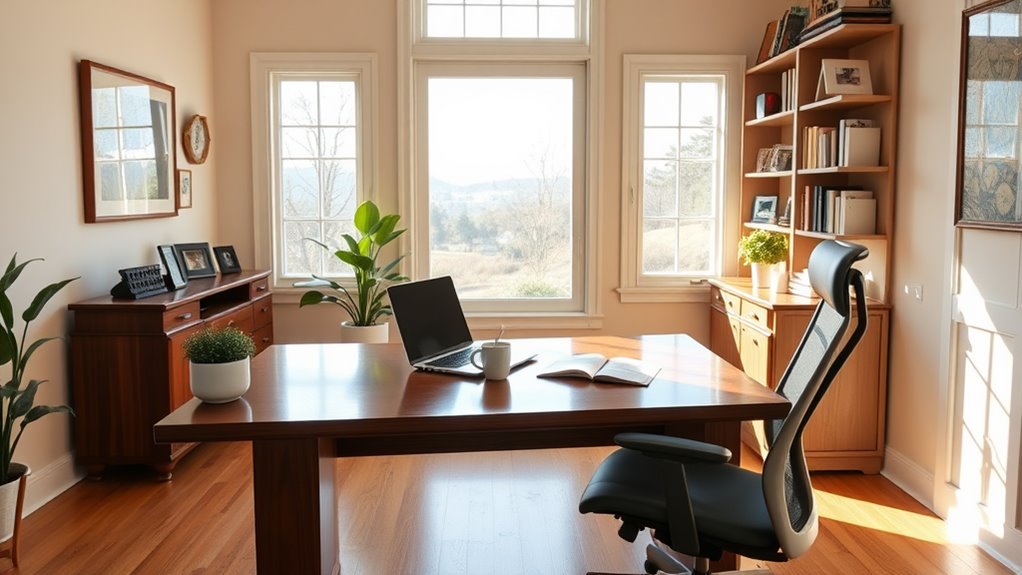 dedicated ergonomic workspace setup