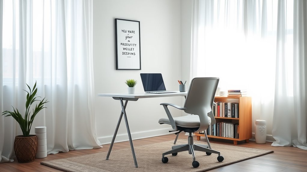efficient ergonomic home office