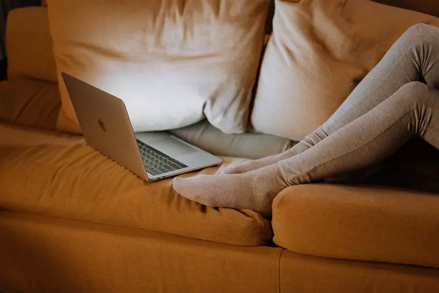 elevate legs while working