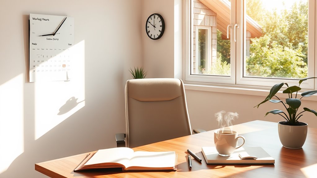 establish specific working hours