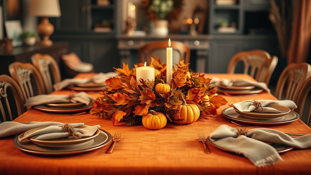 festive thanksgiving table decor