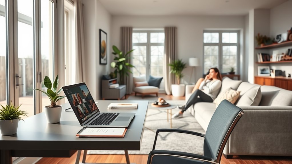 flexible remote and in office work