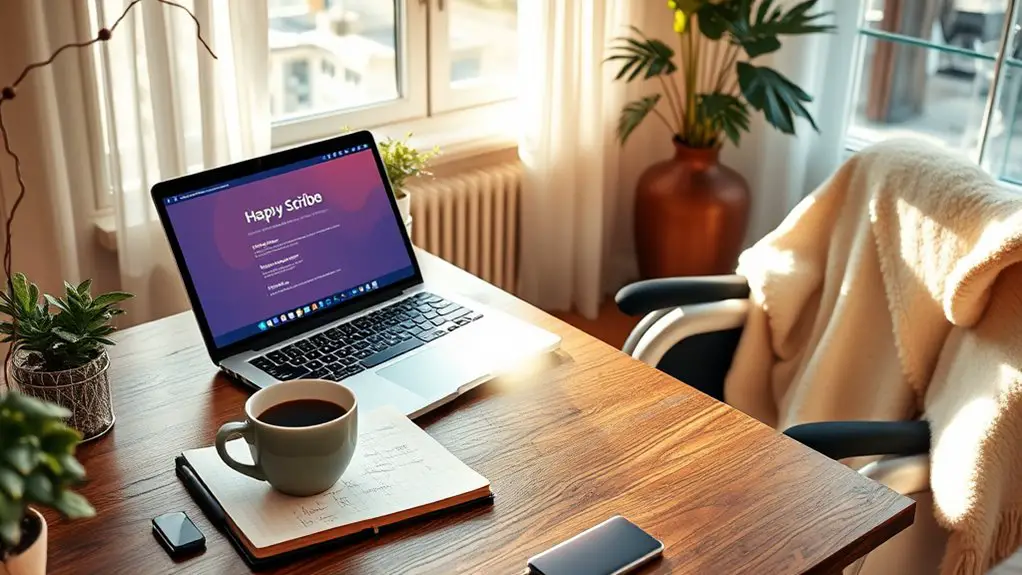 get started with happy scribe