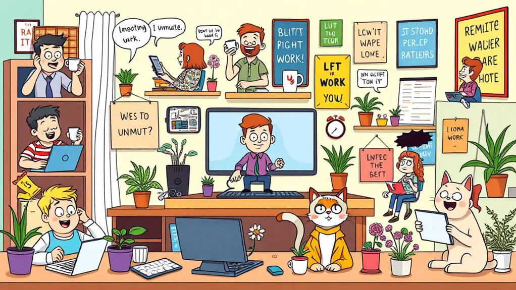 humorous remote work leadership