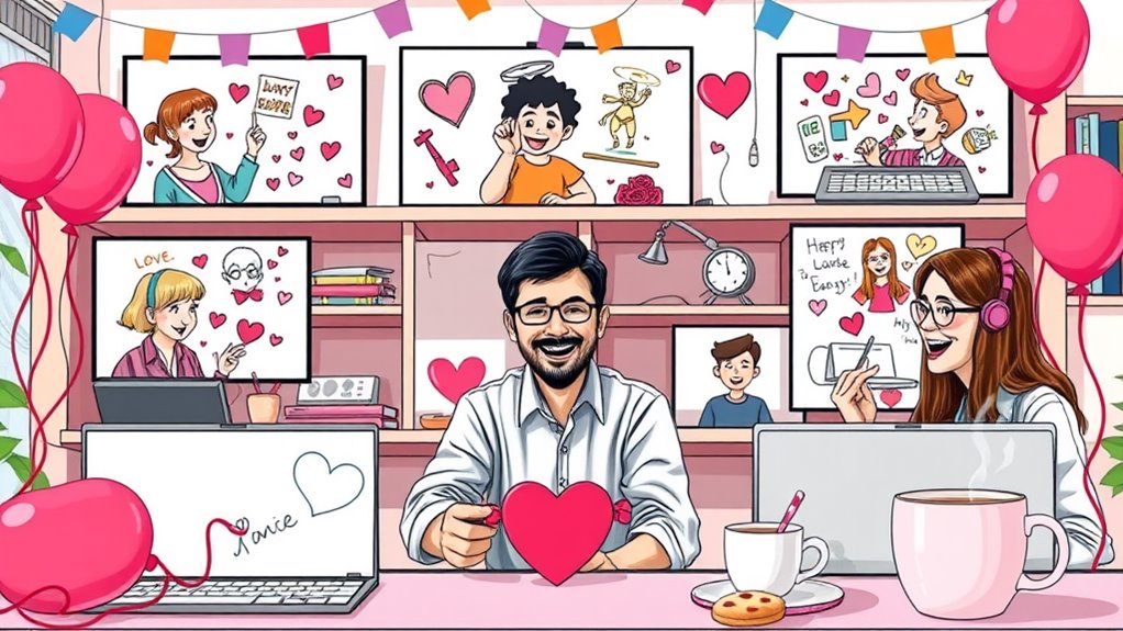 love themed drawing game