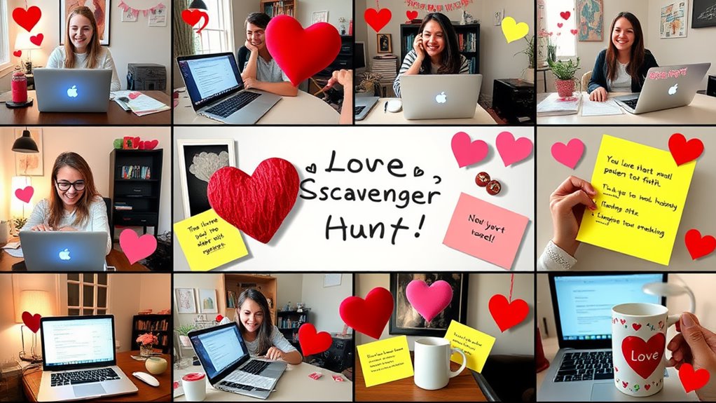 love themed scavenger hunt fun