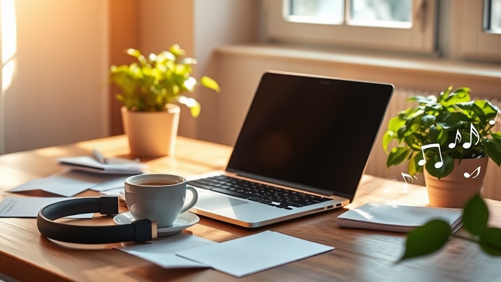 music enhances work productivity