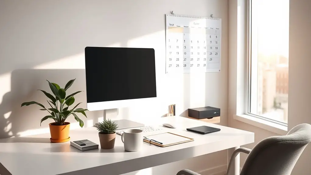 organized workspace boosts productivity