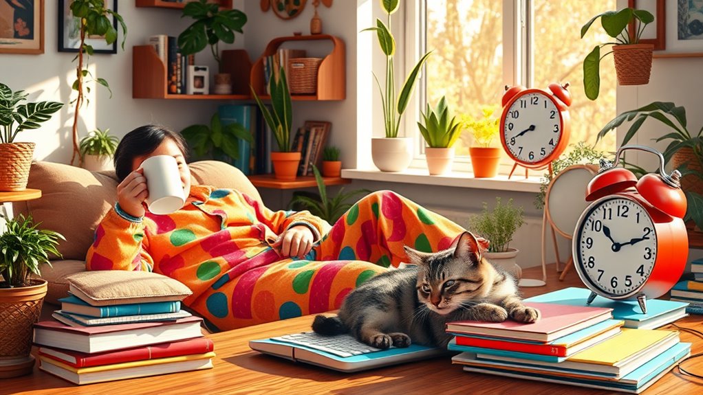 pajamas boost mood productivity