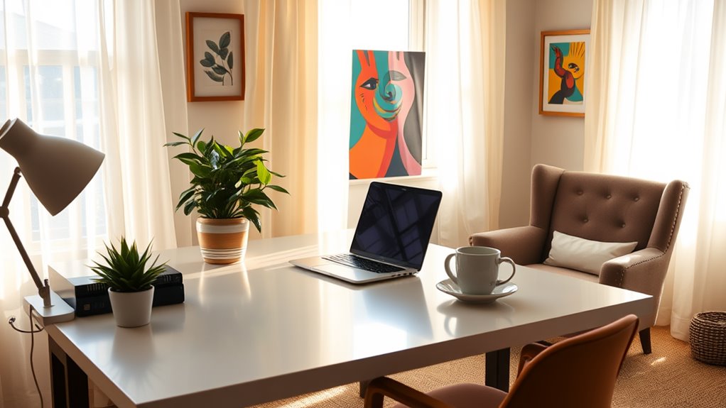 productive home office setup