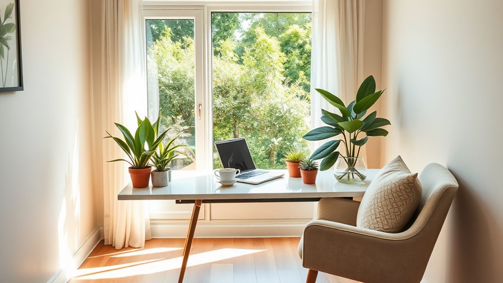 select inspiring quiet workspace