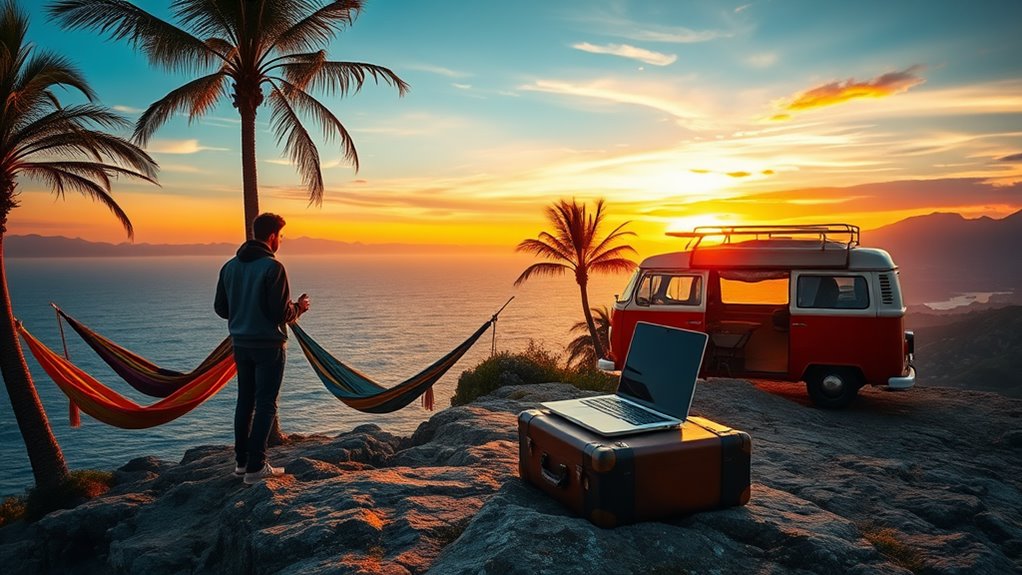 work travel adapt connect