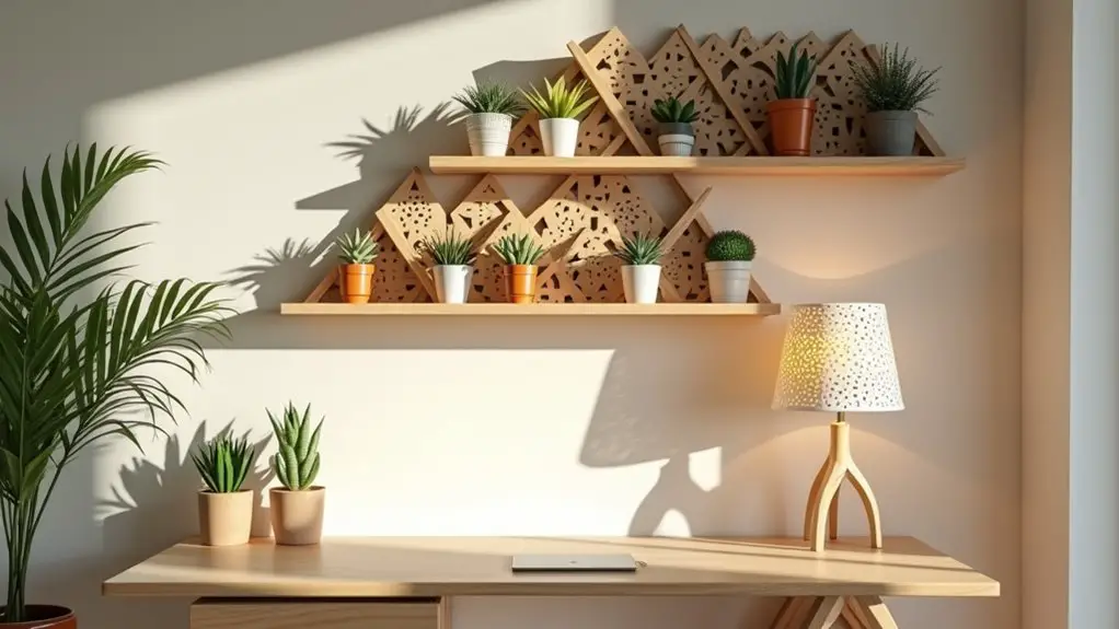 laser cut home office decor